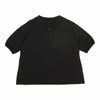 COMOLI コモリ  P01-05008 ウール ヘンリーネック Tシャツ ブラック系【美品】【中古】