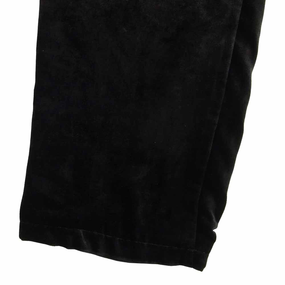 COMOLI コモリ 21AW U03-03006 別珍 シルク ドローストリング パンツ ネイビー系 1【美品】【中古】