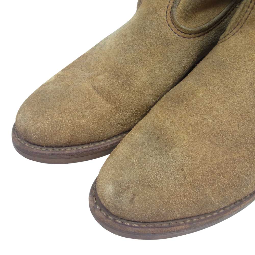 RED WING レッドウィング 8156 90s 縦羽タグ スエード ペコスブーツ ベージュ系 6D【中古】