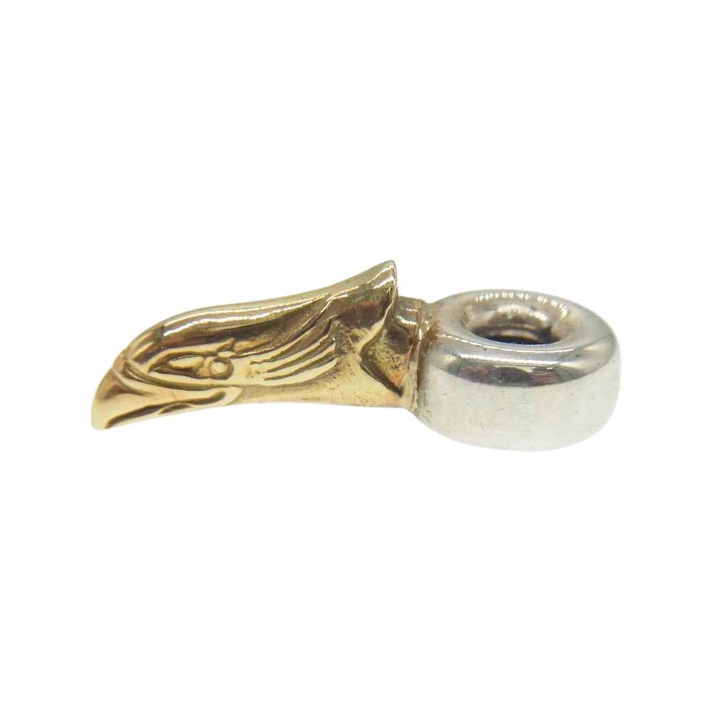 タディアンドキング K18 イーグルヘッド ビーズ ゴールド系【中古】