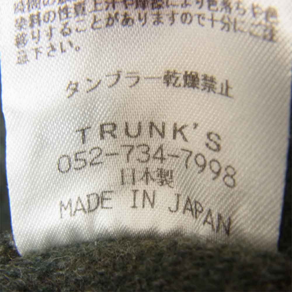 ワックス Wool mix V neck shirts ウール ミックス Vネック シャツ プルオーバー グレー系 L【中古】