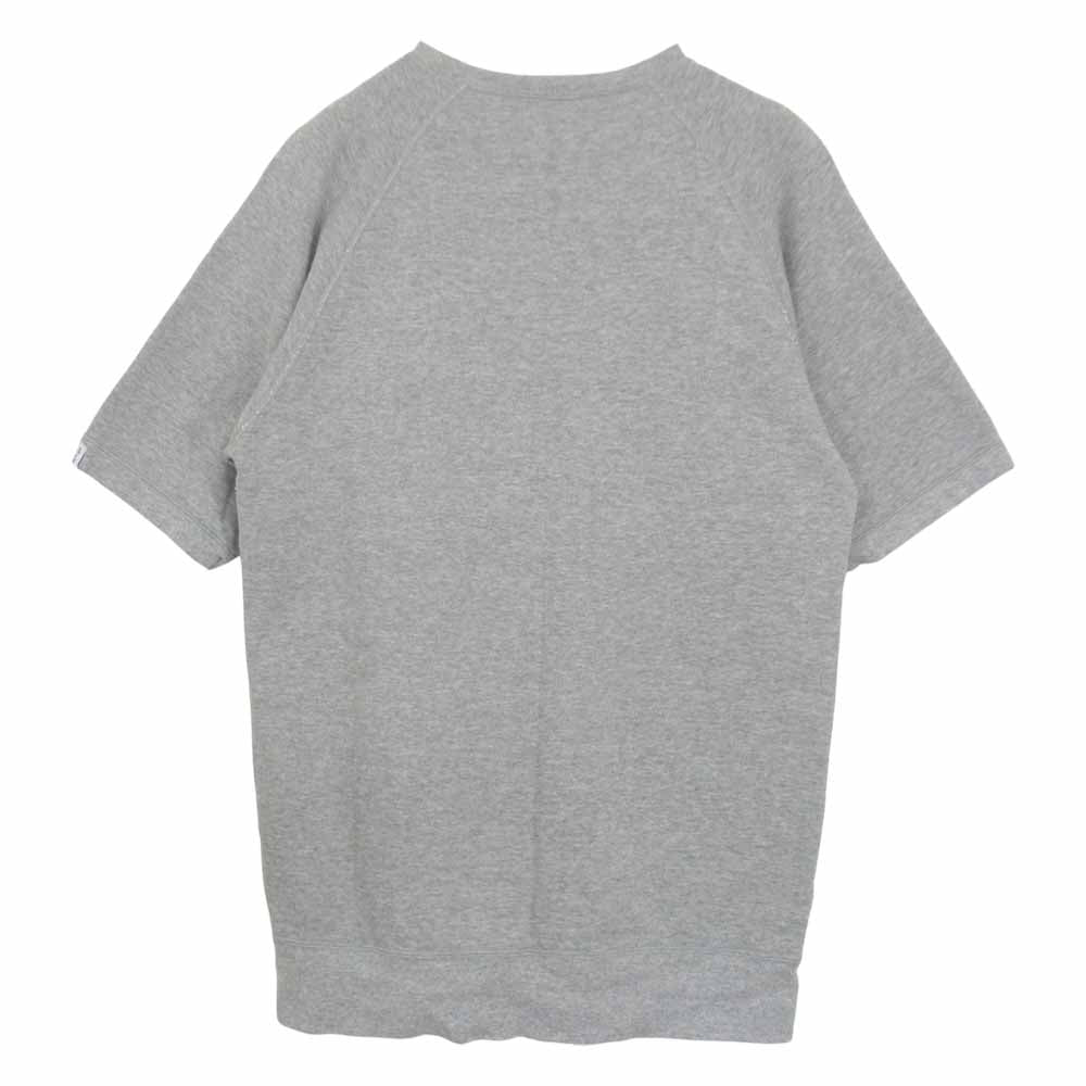 LOOPWHEELER ループウィラー クルーネック スウェット ポケット付き 半袖 Tシャツ グレー系 L【中古】