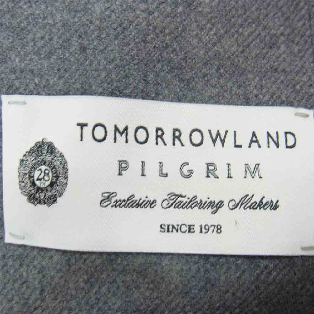 TOMORROWLAND トゥモローランド ✕ PILGRIM ピルグリム BWB-1154B 2B シルク混 ウール テーラード ジャケット グレー系 48【中古】