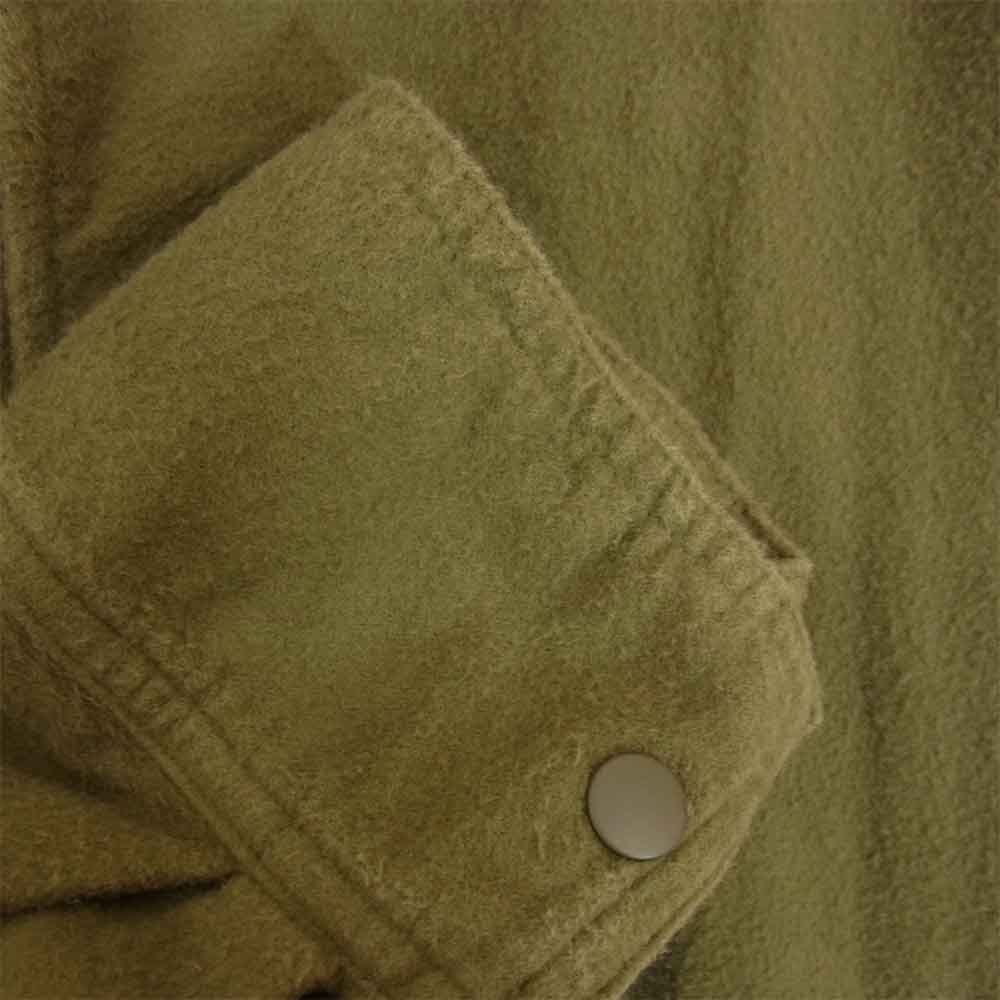 REMI RELIEF レミレリーフ ミリタリー ワーク シャツ ジャケット カーキ系 L【中古】