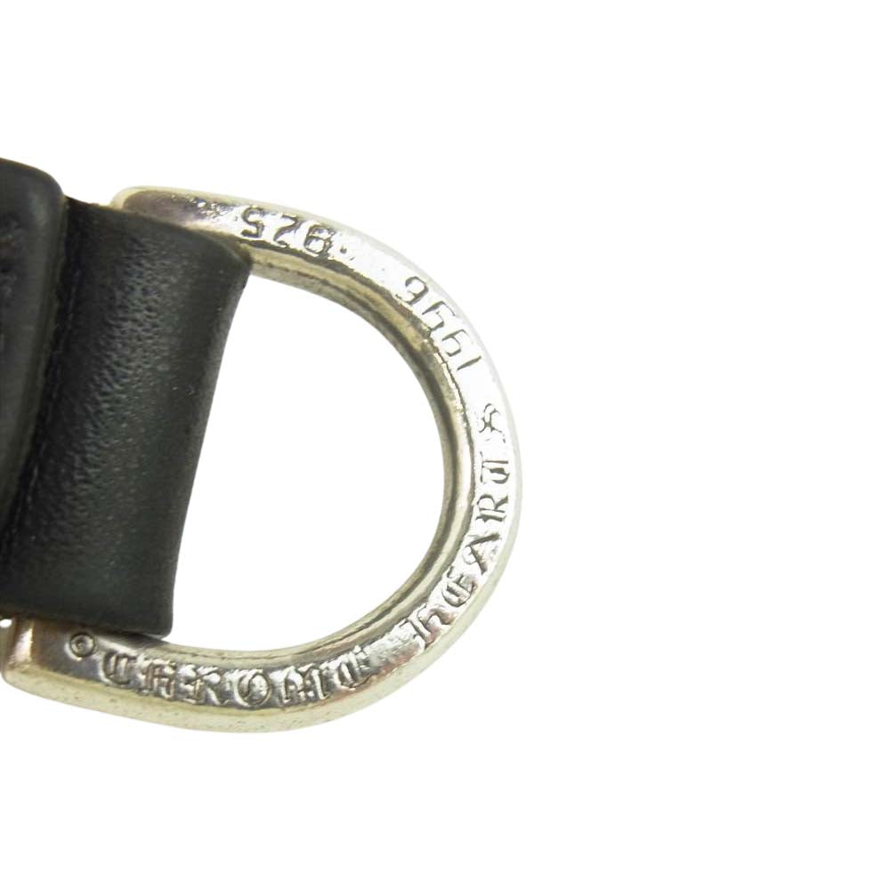 CHROME HEARTS クロムハーツ（原本無） BELT LOOP ベルトループ クロスボール Dリング ブラック系【中古】