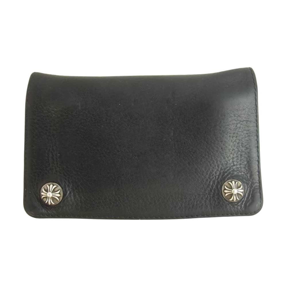 CHROME HEARTS クロムハーツ（原本無） 1ZIP 1ジップ ウォレット ブラック系【中古】