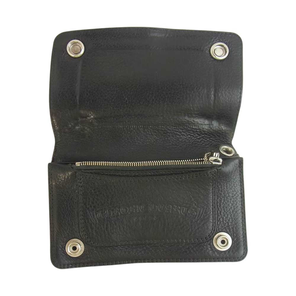 CHROME HEARTS クロムハーツ（原本無） 1ZIP 1ジップ ウォレット ブラック系【中古】