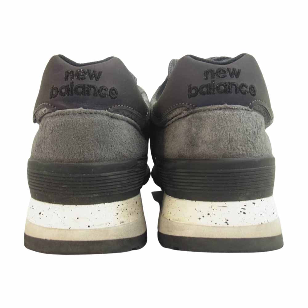 NEW BALANCE ニューバランス M995SYG USA製 スエード ローカット スニーカー ダークグレー系 実寸約27cm【中古】