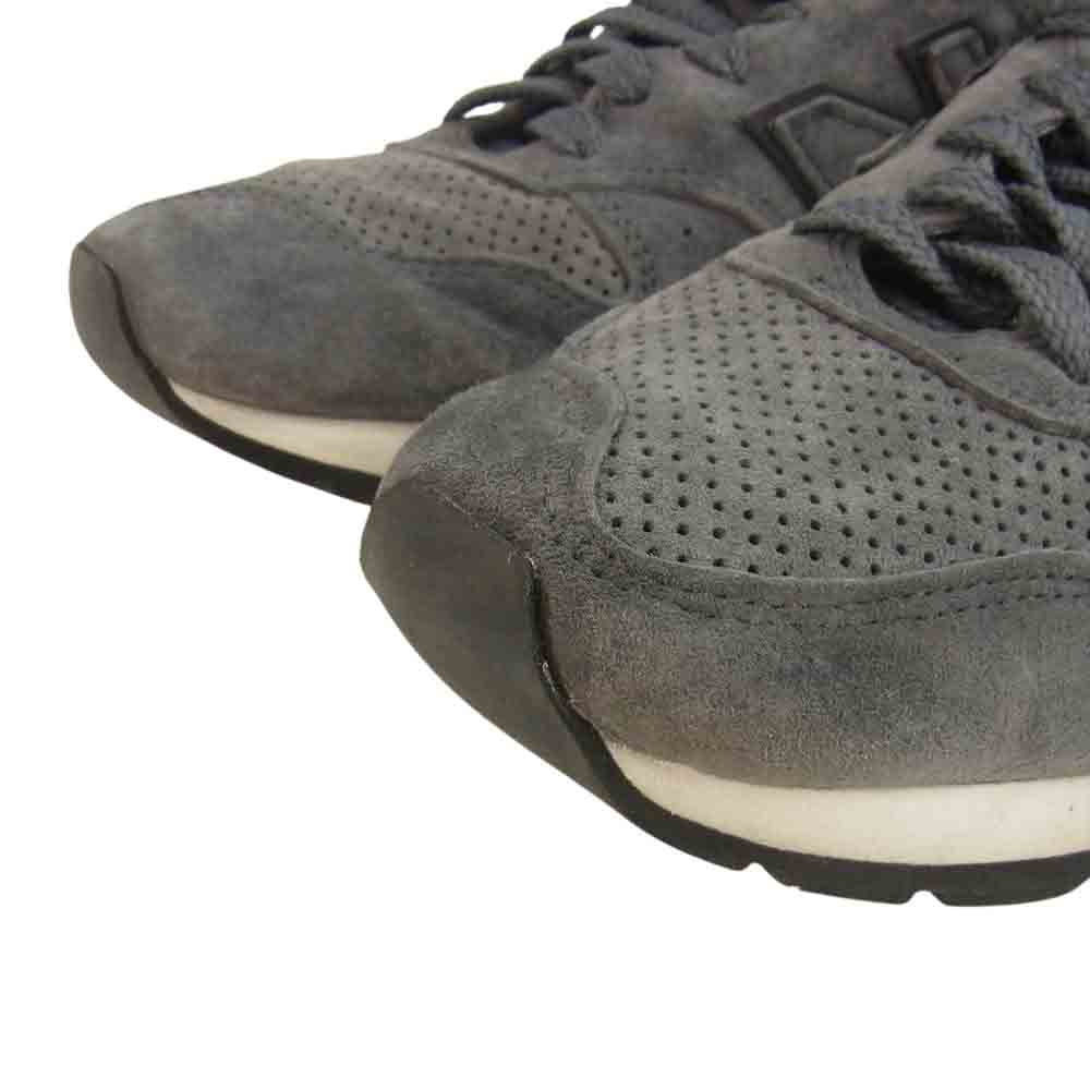 NEW BALANCE ニューバランス M995SYG USA製 スエード ローカット スニーカー ダークグレー系 実寸約27cm【中古】
