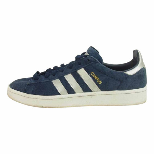 adidas アディダス B37826 CAMPUS キャンパス スエード スニーカー ネイビー系 27.5cm【中古】