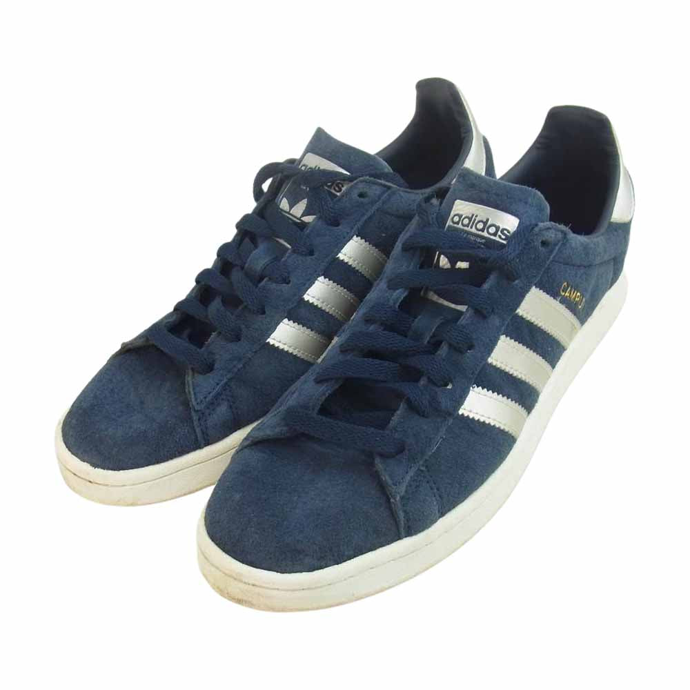 adidas アディダス B37826 CAMPUS キャンパス スエード スニーカー ネイビー系 27.5cm【中古】