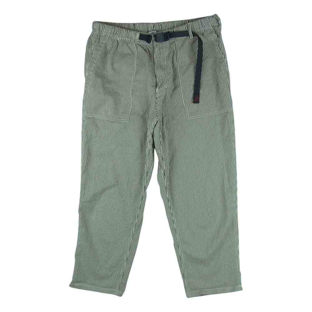 Gramicci グラミチ GUP-205044 サッカー ルーズ テーパード パンツ ネイビー系 オフホワイト系 L【中古】