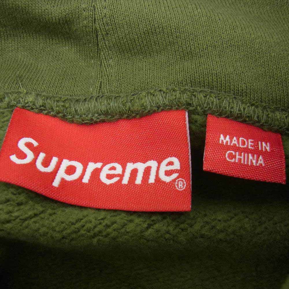 Supreme シュプリーム 22SS Beaded Hooded Sweatshirt ビーディド フーデッド スウェットシャツ パーカー オリーブ系 M【新古品】【未使用】【中古】