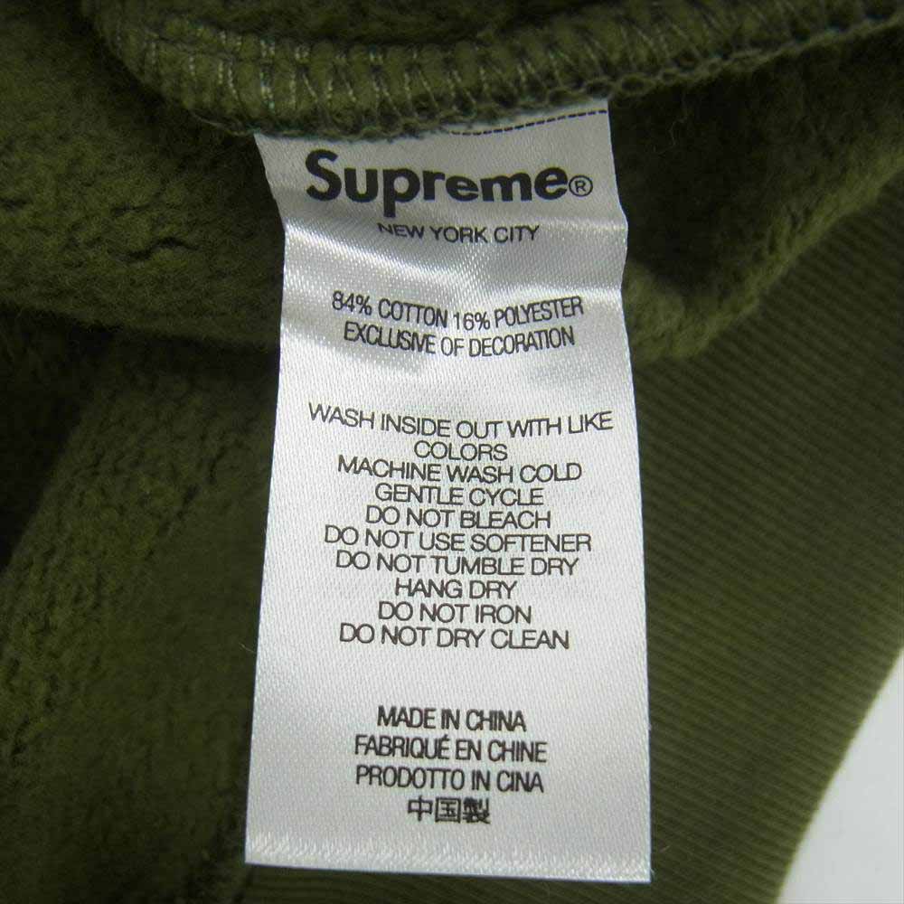 Supreme シュプリーム 22SS Beaded Hooded Sweatshirt ビーディド フーデッド スウェットシャツ パーカー オリーブ系 M【新古品】【未使用】【中古】