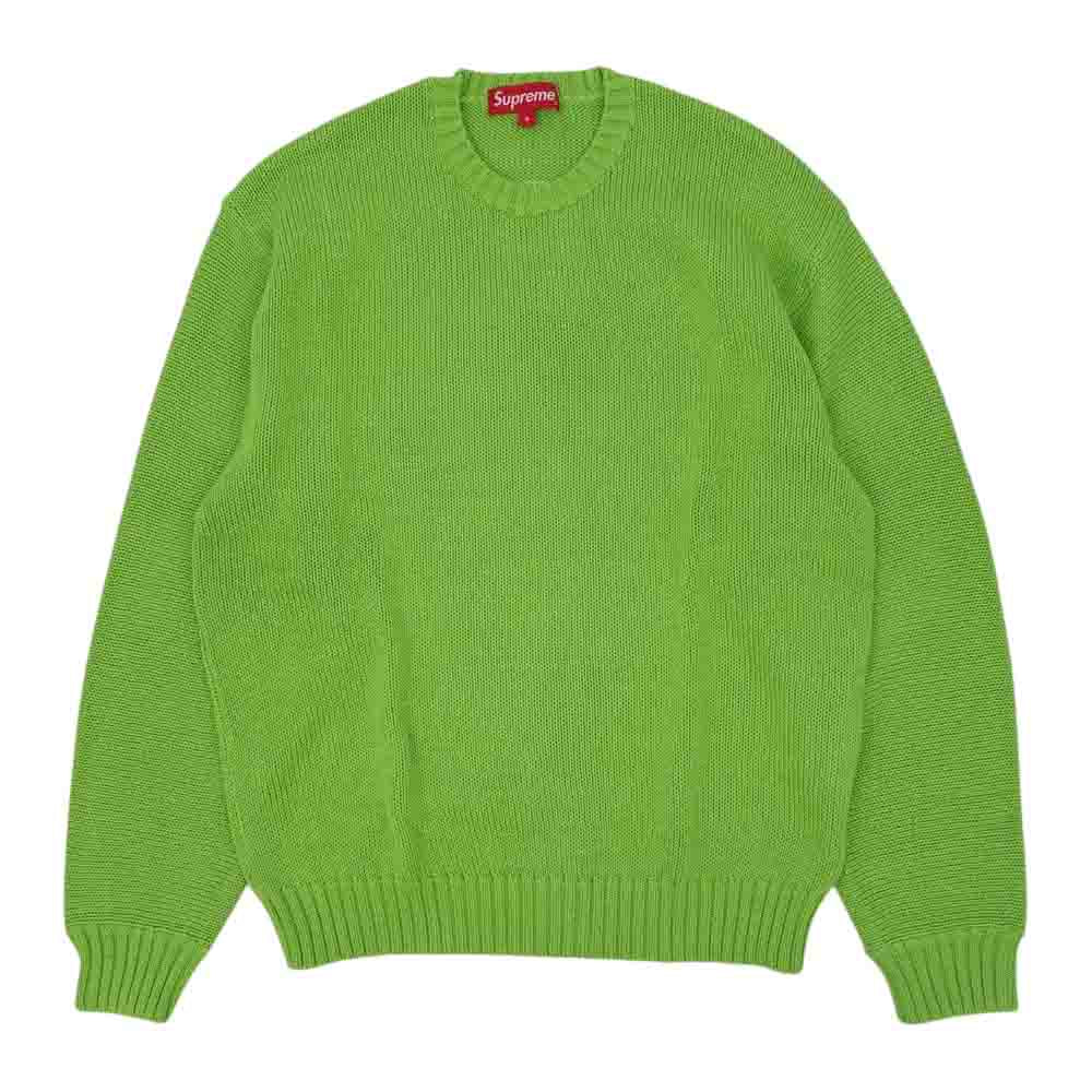 Supreme シュプリーム 20SS Back Logo Sweater バックロゴ セーター 長袖 セーター ライトグリーン系 S【新古品】【未使用】【中古】