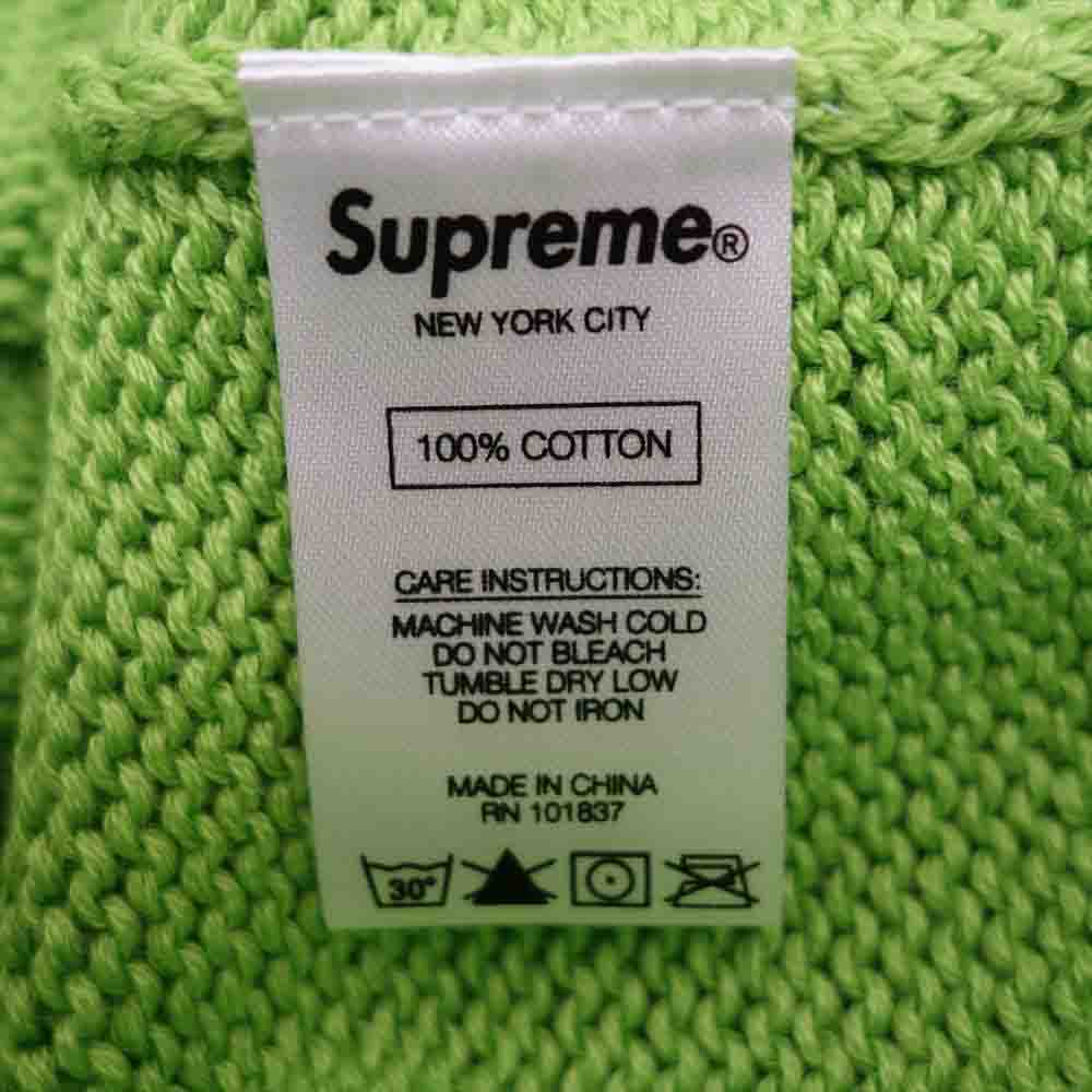 Supreme シュプリーム 20SS Back Logo Sweater バックロゴ セーター 長袖 セーター ライトグリーン系 S【新古品】【未使用】【中古】