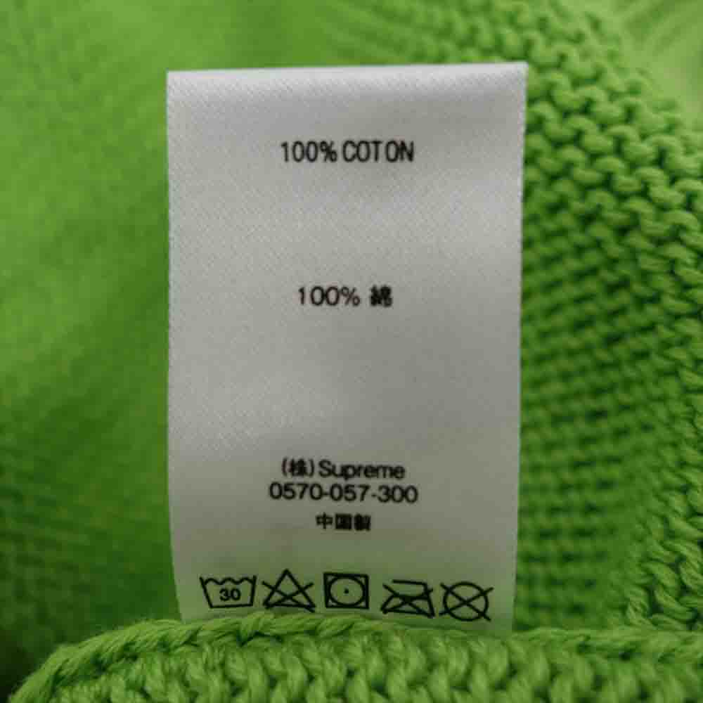 Supreme シュプリーム 20SS Back Logo Sweater バックロゴ セーター 長袖 セーター ライトグリーン系 S【新古品】【未使用】【中古】