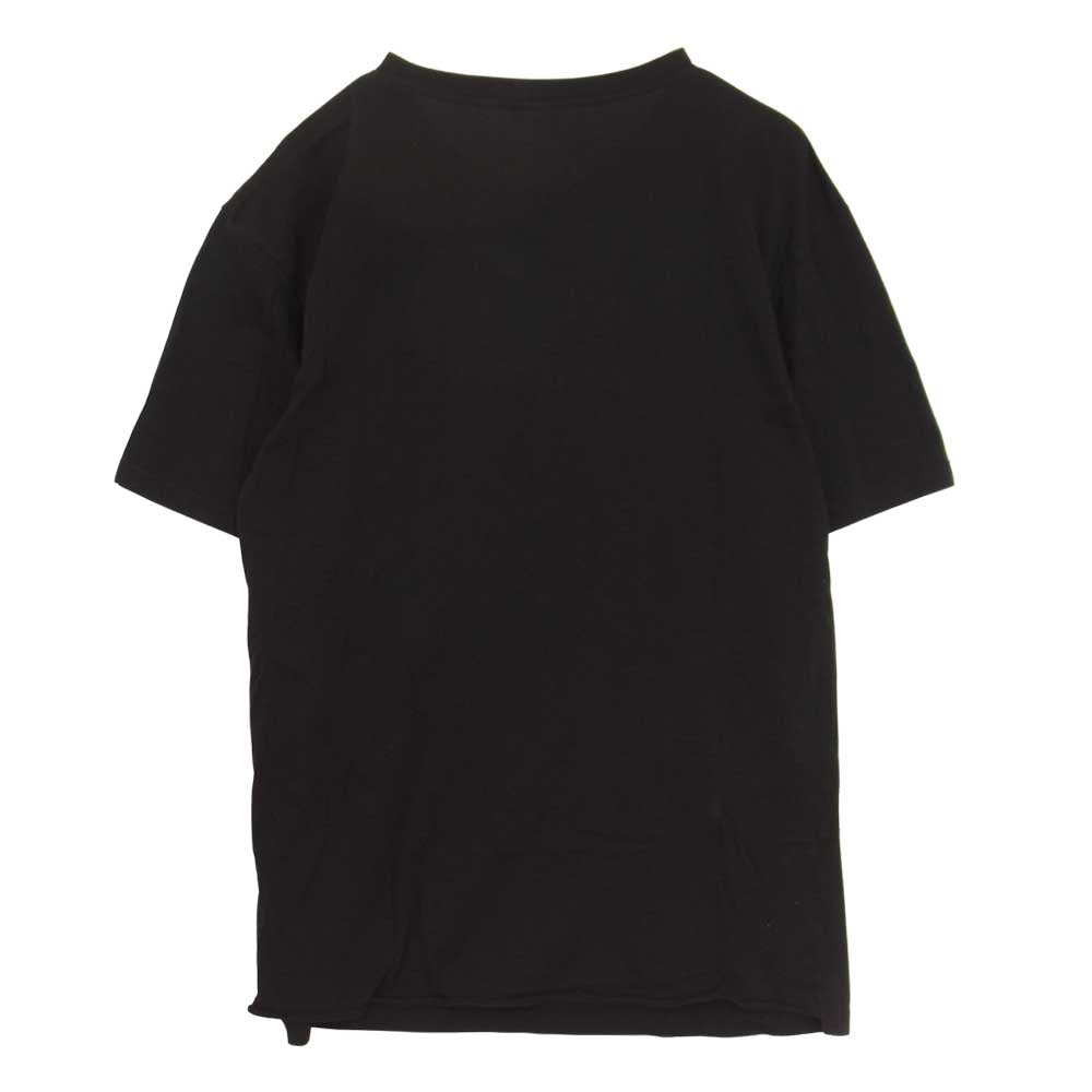 SAINT LAURENT サンローラン 480406 YB1GN ロゴ プリント クルーネック Tシャツ ブラック系 XS【中古】