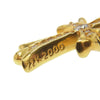 CHROME HEARTS クロムハーツ（原本無） 22K タイニーファット クロス パヴェ ダイヤ ゴールド系【中古】