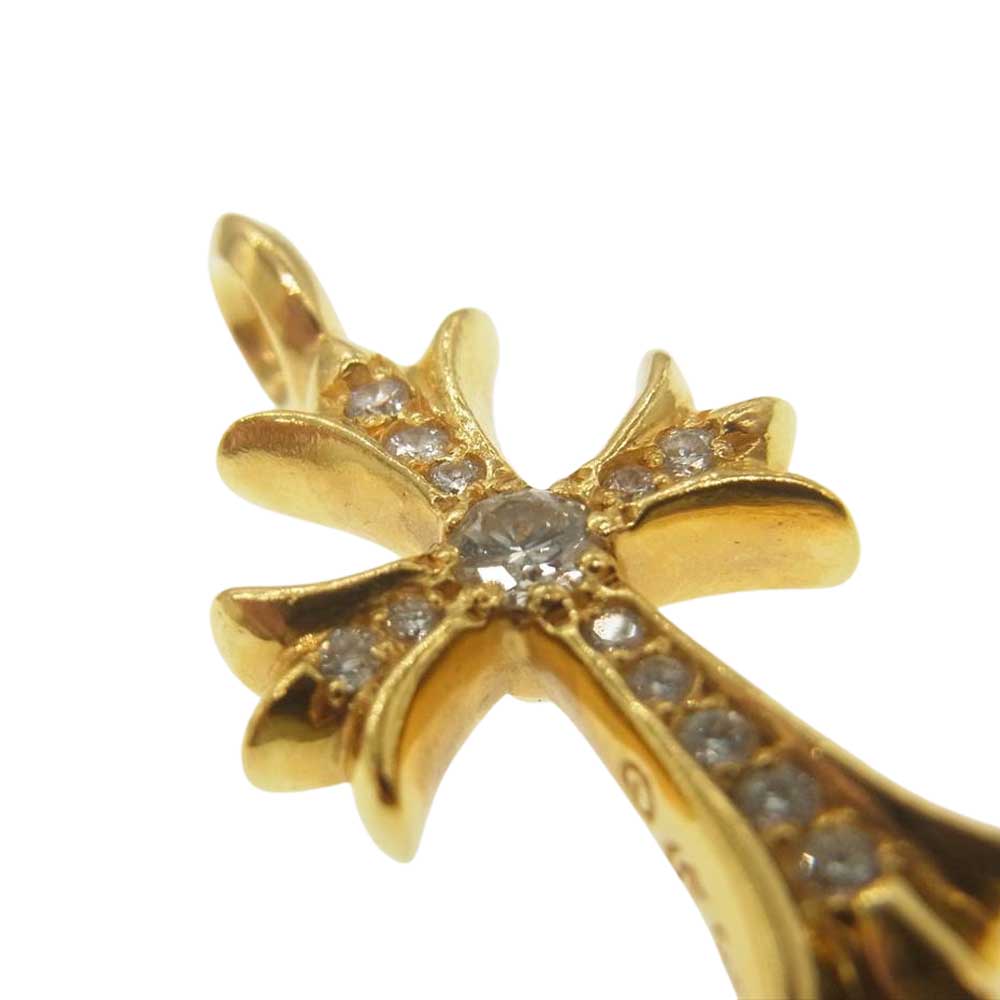 CHROME HEARTS クロムハーツ（原本無） 22K タイニーファット クロス パヴェ ダイヤ ゴールド系【中古】