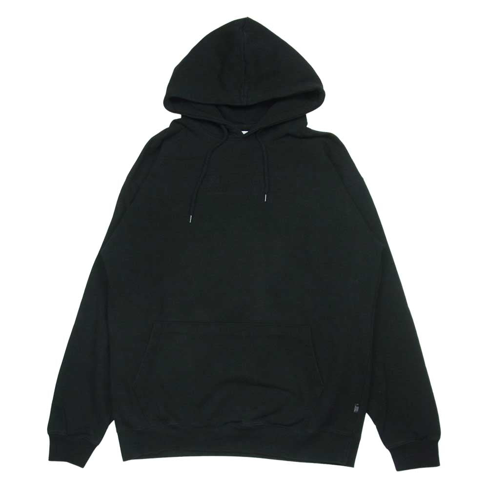 クリティック シティー トラベラー エンボス加工 スウェット パーカー コットン 韓国製 ブラック系 L【中古】