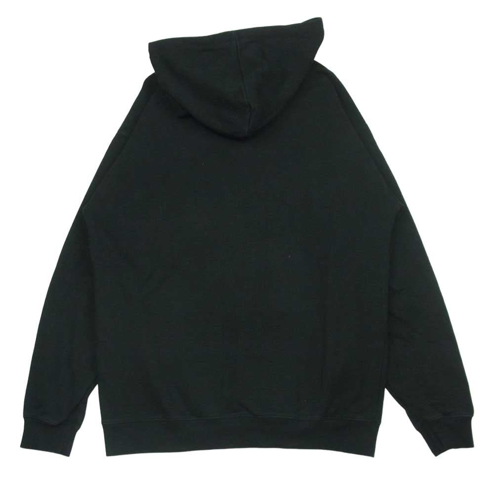 クリティック シティー トラベラー エンボス加工 スウェット パーカー コットン 韓国製 ブラック系 L【中古】