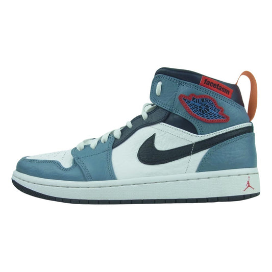 NIKE ナイキ CU2802-100 AIR JORDAN 1 MID FEARLESS FACETASM エア ジョーダン 1 ミッド ファセッタズム スニーカー ライトブルー系 ホワイト系 26.5cm【中古】