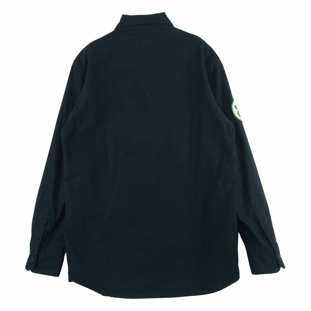 HYSTERIC GLAMOUR ヒステリックグラマー 0114AH03 ワッペン ミリタリー 長袖 シャツ レディース ブラック系 FREE【中古】