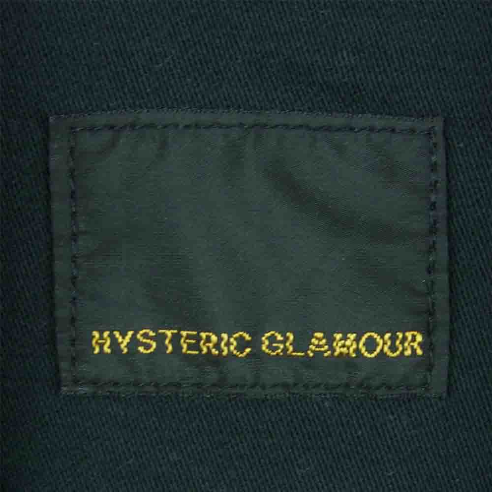 HYSTERIC GLAMOUR ヒステリックグラマー 0114AH03 ワッペン ミリタリー 長袖 シャツ レディース ブラック系 FREE【中古】