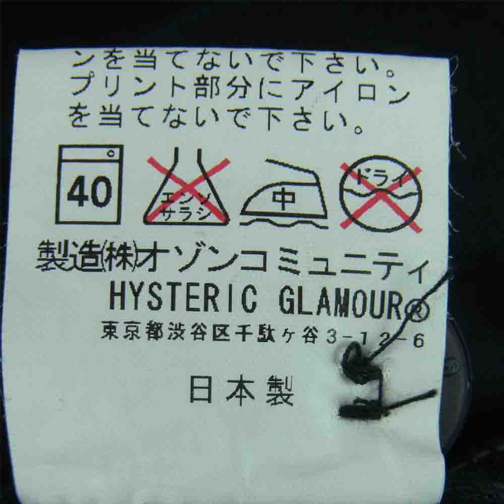 HYSTERIC GLAMOUR ヒステリックグラマー 0114AH03 ワッペン ミリタリー 長袖 シャツ レディース ブラック系 FREE【中古】