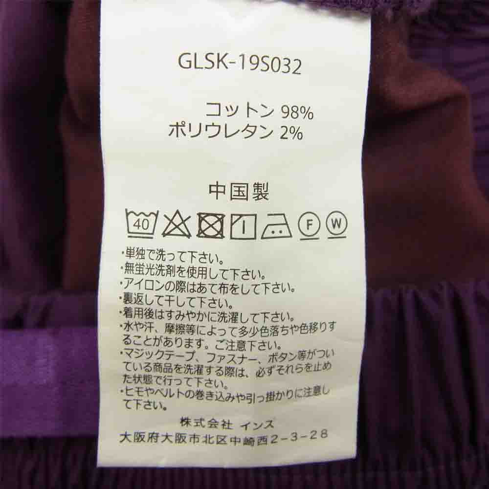 Gramicci グラミチ GLSK-19S032 ストレッチ ウェザー クロスティアード スカート パープル系 M【新古品】【未使用】【中古】
