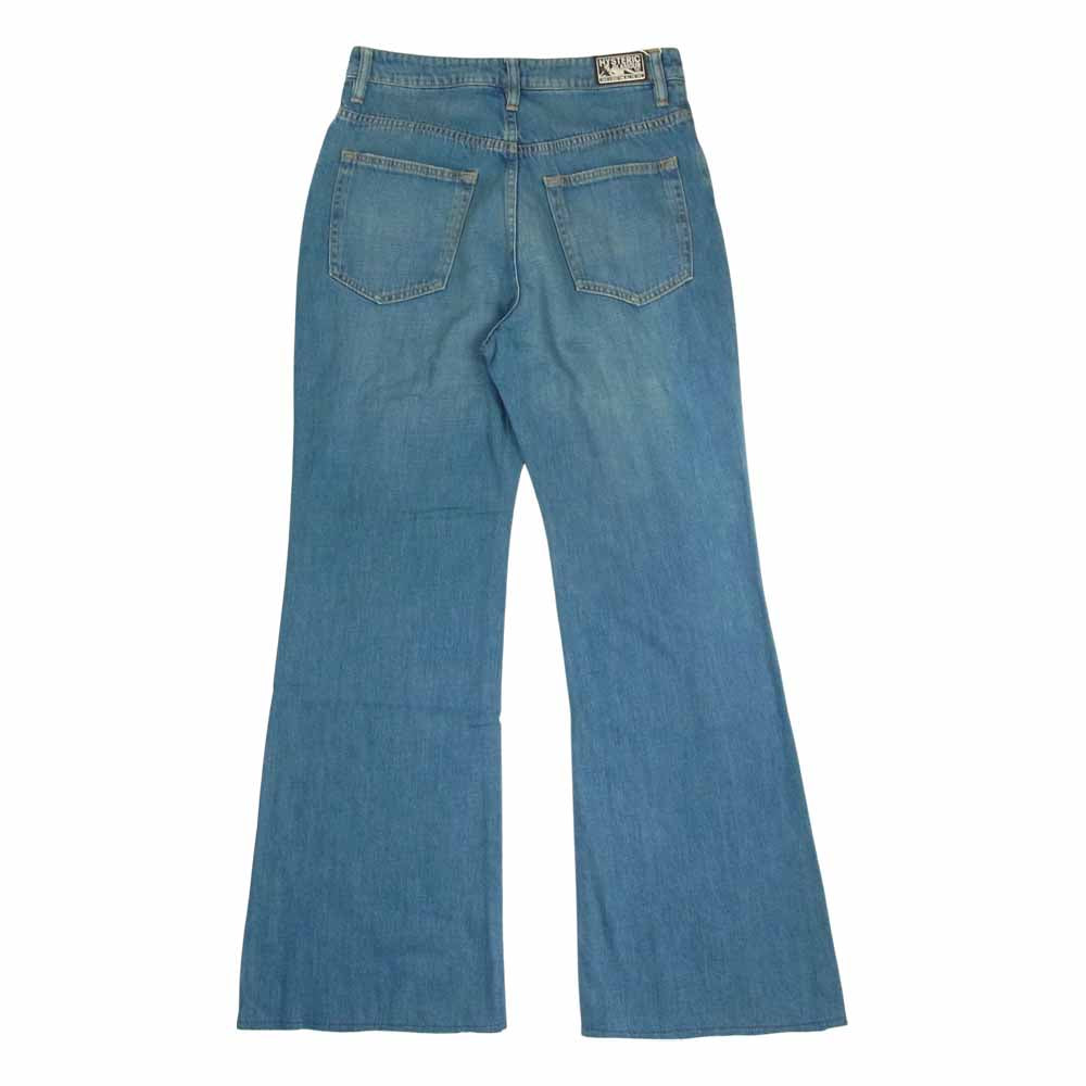 HYSTERIC GLAMOUR ヒステリックグラマー 01182AP13 USED加工 デニム ハイライズ 九分丈 フレア パンツ インディゴブルー系 28【新古品】【未使用】【中古】