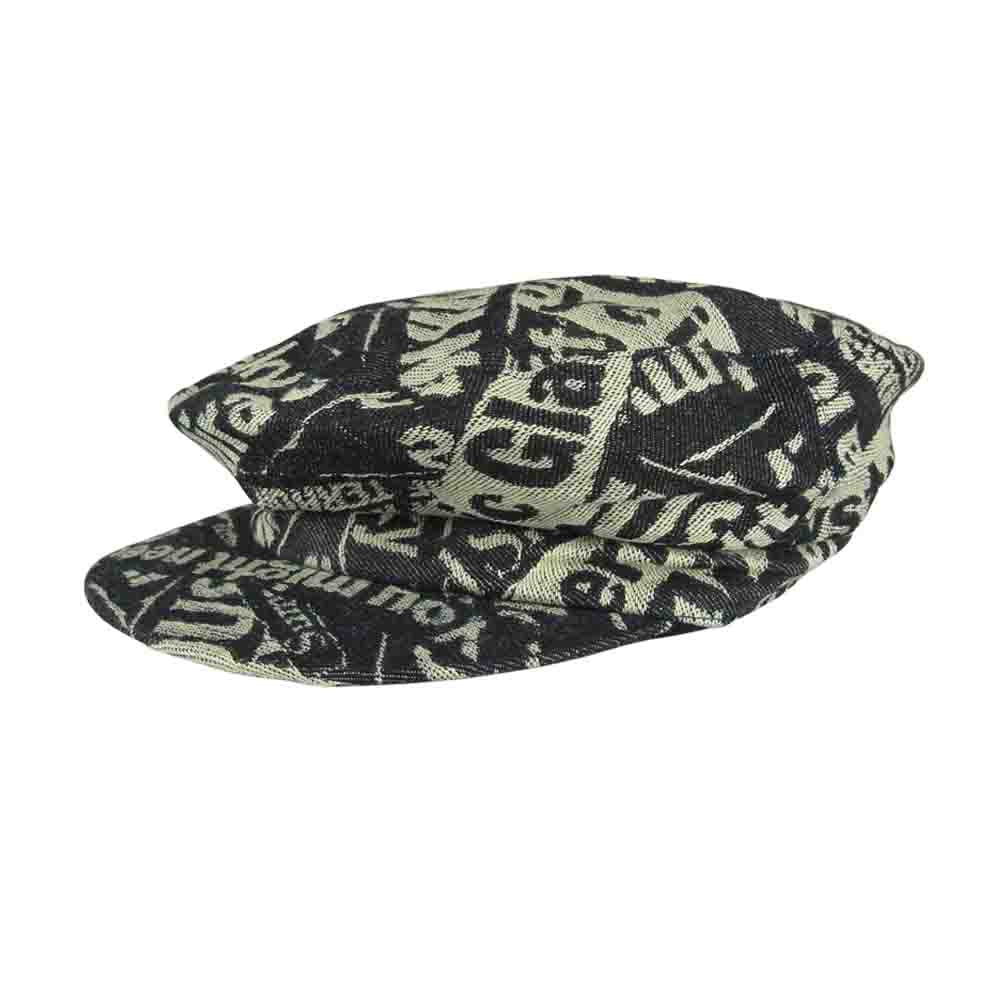 HYSTERIC GLAMOUR ヒステリックグラマー 01191QH01 デニム 総柄 キャスケット インディゴブルー系 M【新古品】【未使用】【中古】