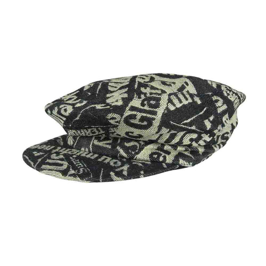 HYSTERIC GLAMOUR ヒステリックグラマー 01191QH01 デニム 総柄 キャスケット インディゴブルー系 M【新古品】【未使用】【中古】