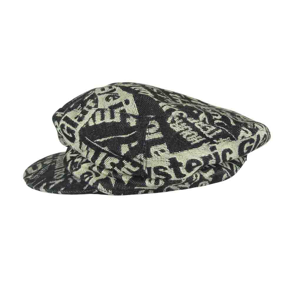 HYSTERIC GLAMOUR ヒステリックグラマー 01191QH01 デニム 総柄 キャスケット インディゴブルー系 M【新古品】【未使用】【中古】