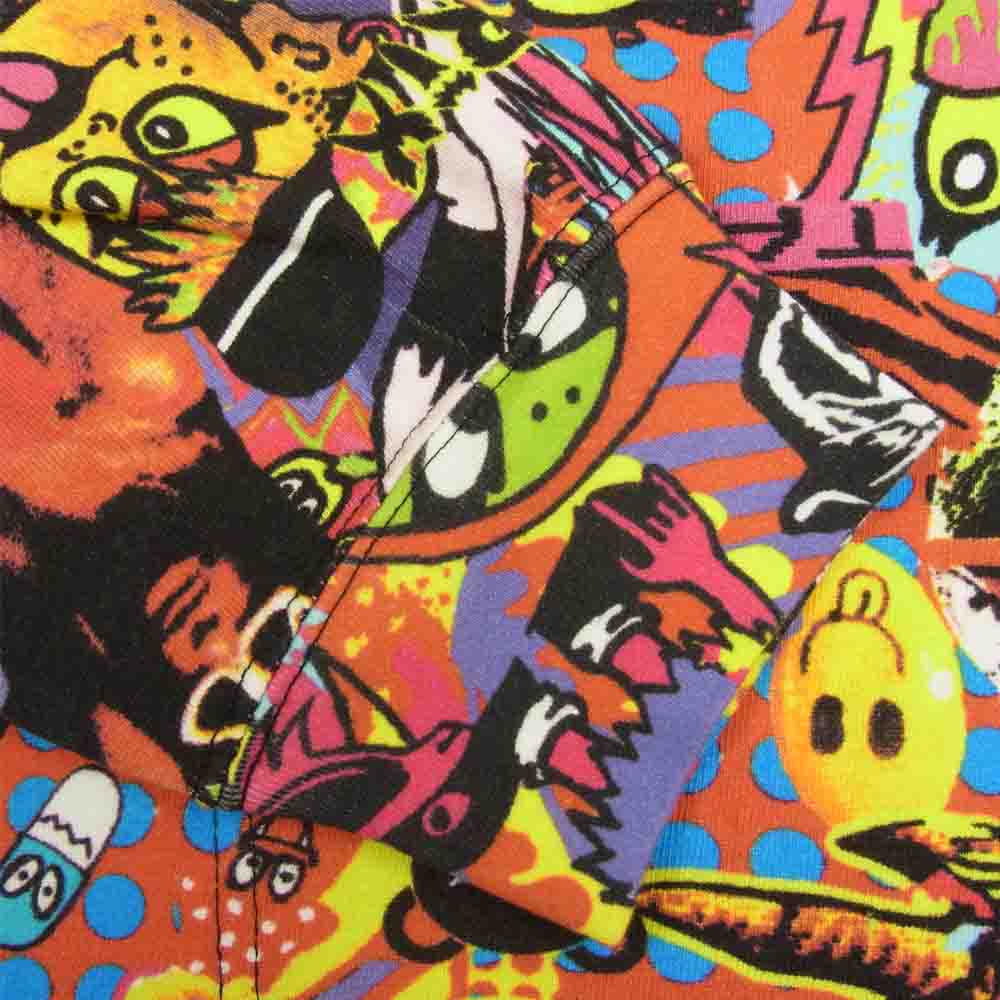 HYSTERIC GLAMOUR ヒステリックグラマー 02182CL01 SKLX/TASTY COLLAGE 総柄 ポケット Tシャツ 長袖 マルチカラー系 M【新古品】【未使用】【中古】