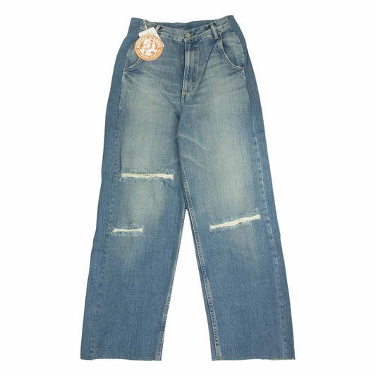 HYSTERIC GLAMOUR ヒステリックグラマー 01191AP13 RESIZE加工 再構築 デニム ストレート パンツ インディゴブルー系 28【中古】