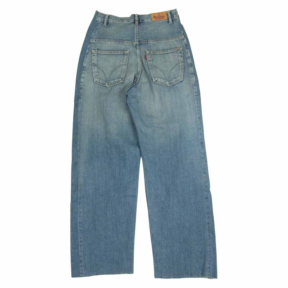 HYSTERIC GLAMOUR ヒステリックグラマー 01191AP13 RESIZE加工 再構築 デニム ストレート パンツ インディゴブルー系 28【中古】