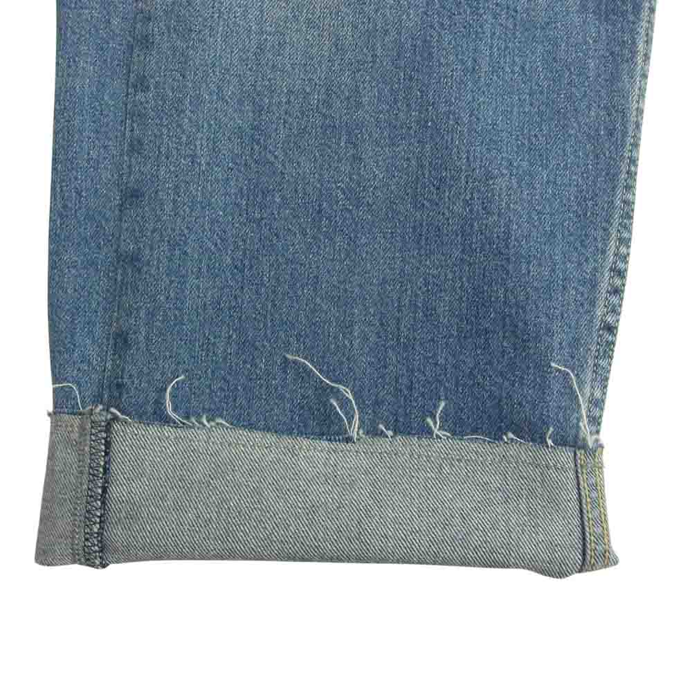 HYSTERIC GLAMOUR ヒステリックグラマー 01191AP13 RESIZE加工 再構築 デニム ストレート パンツ インディゴブルー系 28【中古】