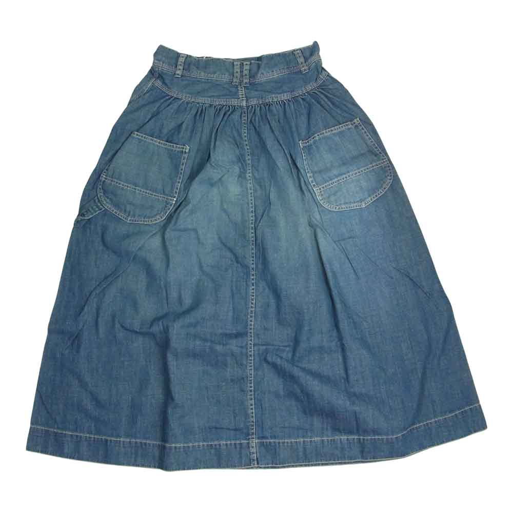HYSTERIC GLAMOUR ヒステリックグラマー 01172AK06 ISKO デニム ペインター ギャザー スカート インディゴブルー系 M【極上美品】【中古】