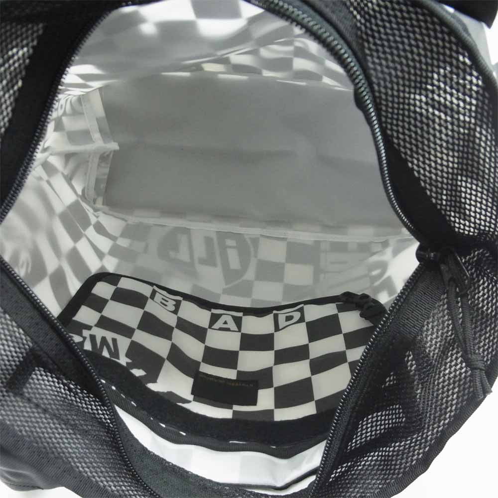 HYSTERIC GLAMOUR ヒステリックグラマー 02183QB03904 FLIGHT NYLON フライト ナイロン トート バッグ ブラック系 ホワイト系 FREE【新古品】【未使用】【中古】