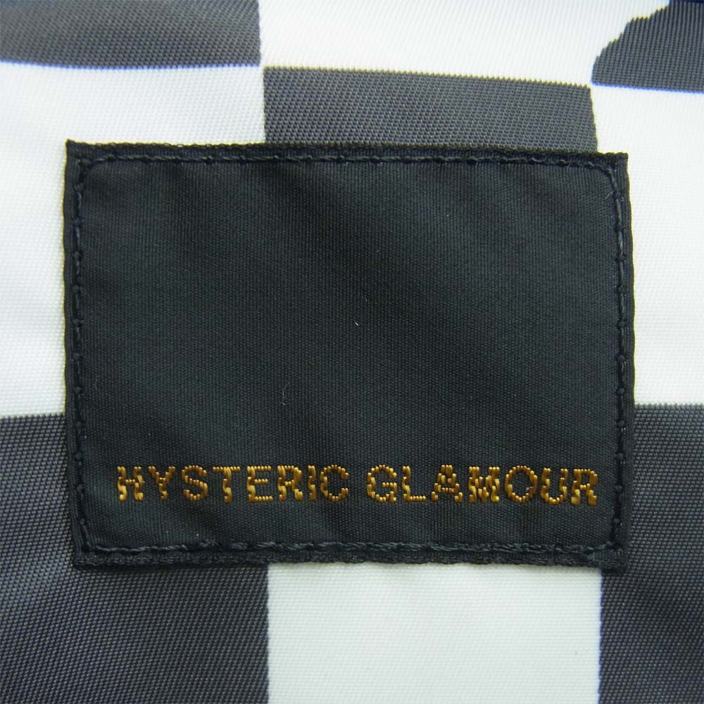 HYSTERIC GLAMOUR ヒステリックグラマー 02183QB03904 FLIGHT NYLON フライト ナイロン トート バッグ ブラック系 ホワイト系 FREE【新古品】【未使用】【中古】