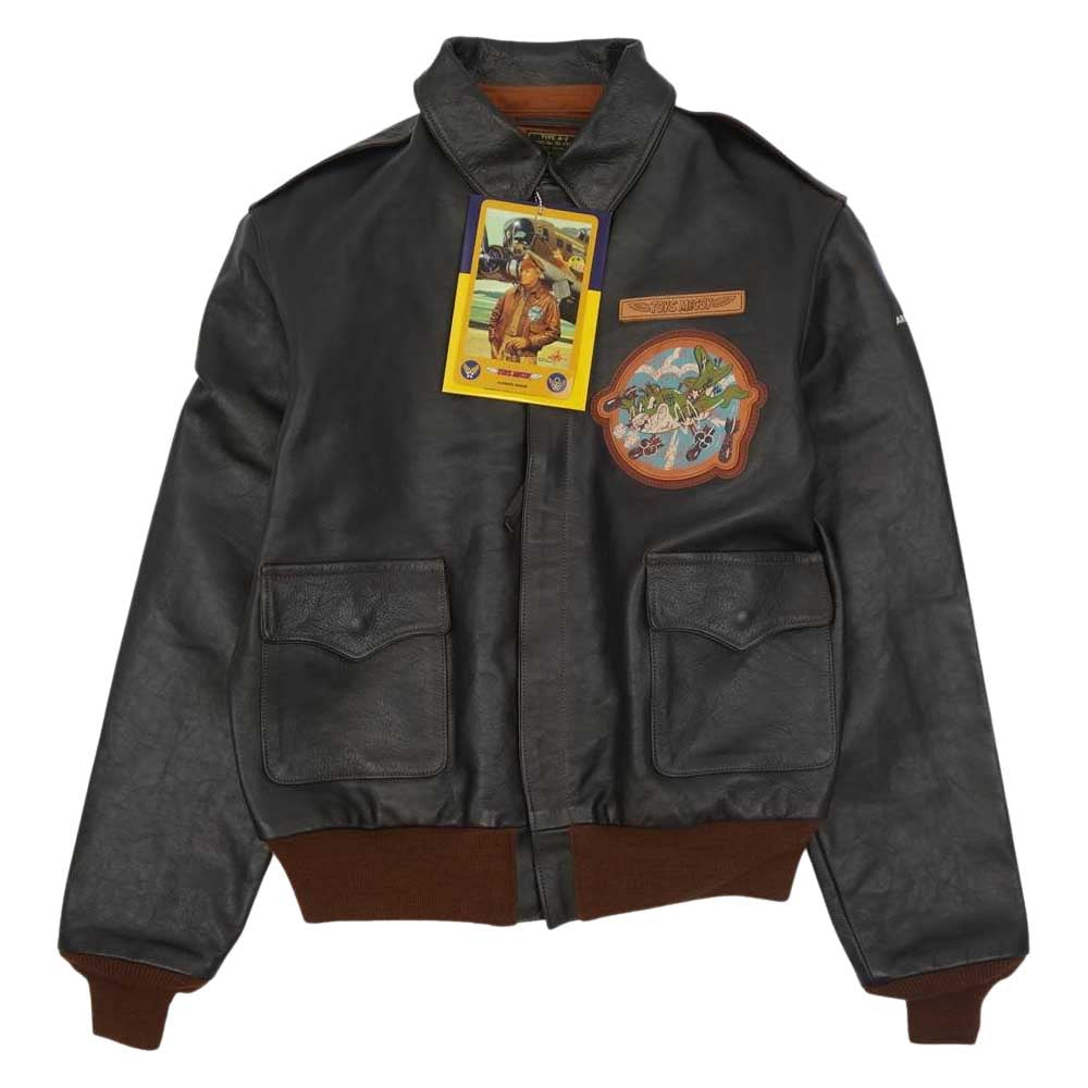 TOY'S McCOY トイズマッコイ TMJ1936 STORE EX TYPE A-2 TOYS McCOY MFG.CO. Capt. McCOY ストア別注 レザー フライト ジャケット ダークブラウン系 42【新古品】【未使用】【中古】