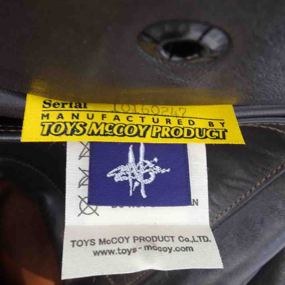 TOY'S McCOY トイズマッコイ STORE EX TYPE A-2 TOYS McCOY MFG.CO. DEATH FROM ABOVE  ストア別注 レザークラフトパッチカスタム フライト ジャケット ダークブラウン系 42【新古品】【未使用】【中古】