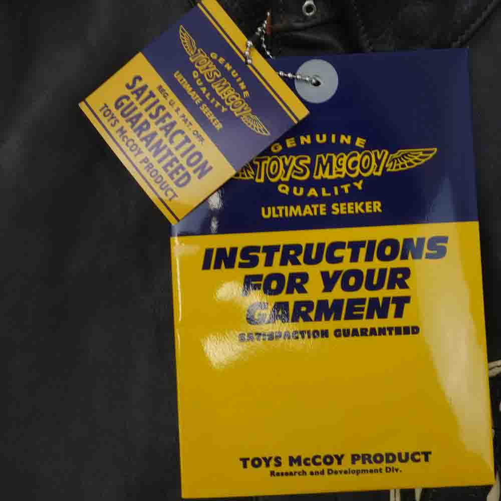 TOY'S McCOY トイズマッコイ STORE EX TYPE A-2 TOYS McCOY MFG.CO. DEATH FROM ABOVE  ストア別注 レザークラフトパッチカスタム フライト ジャケット ダークブラウン系 42【新古品】【未使用】【中古】