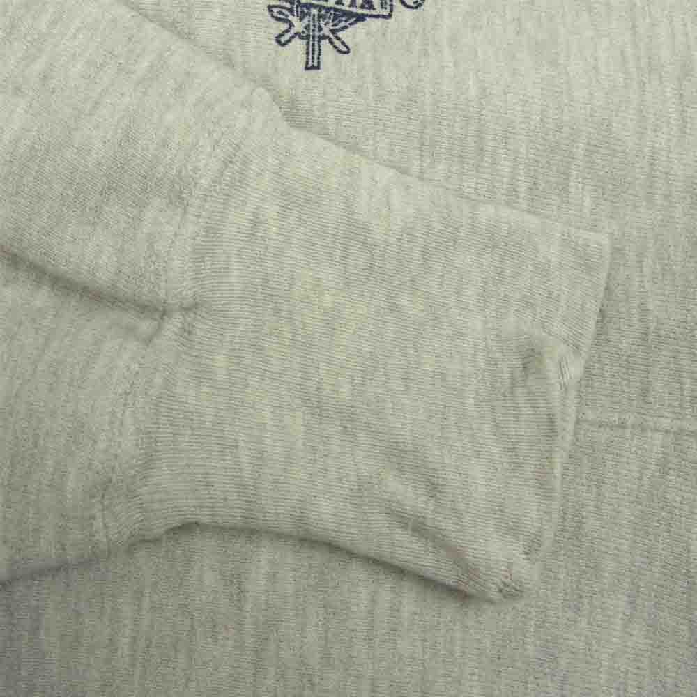 Champion チャンピオン ヴィンテージ USA製 90s 刺繍タグ REVERSE WEAVE U.S.NAVY リバースウィーブ ネイビー スウェット パーカー グレー系 XL【中古】