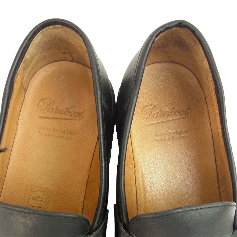 Paraboot パラブーツ 99412 REIMS MARCHE NOIR LIS NOIR ランス ローファー ブラック系 7.5【中古】