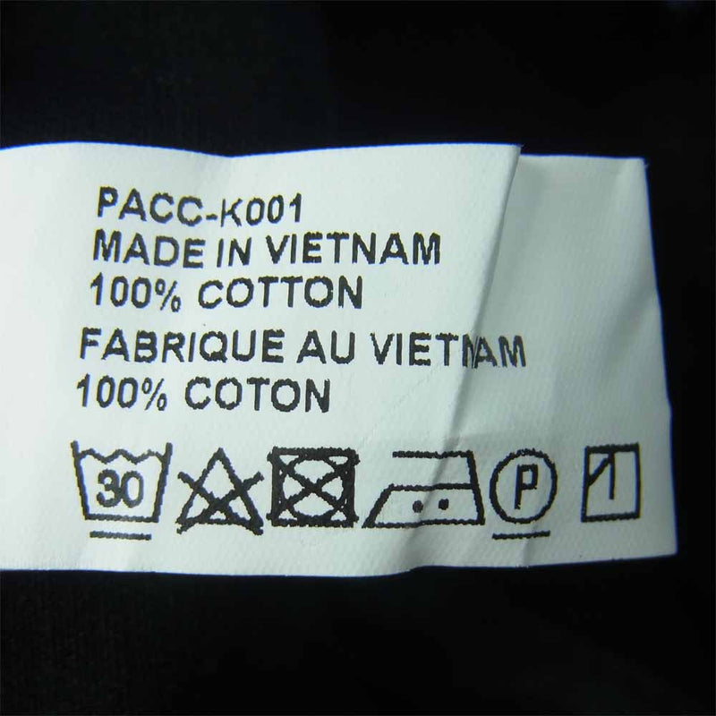 ラスべート ロゴ刺繍 6パネル キャップ 帽子 コットン ベトナム製 ブラック系【中古】