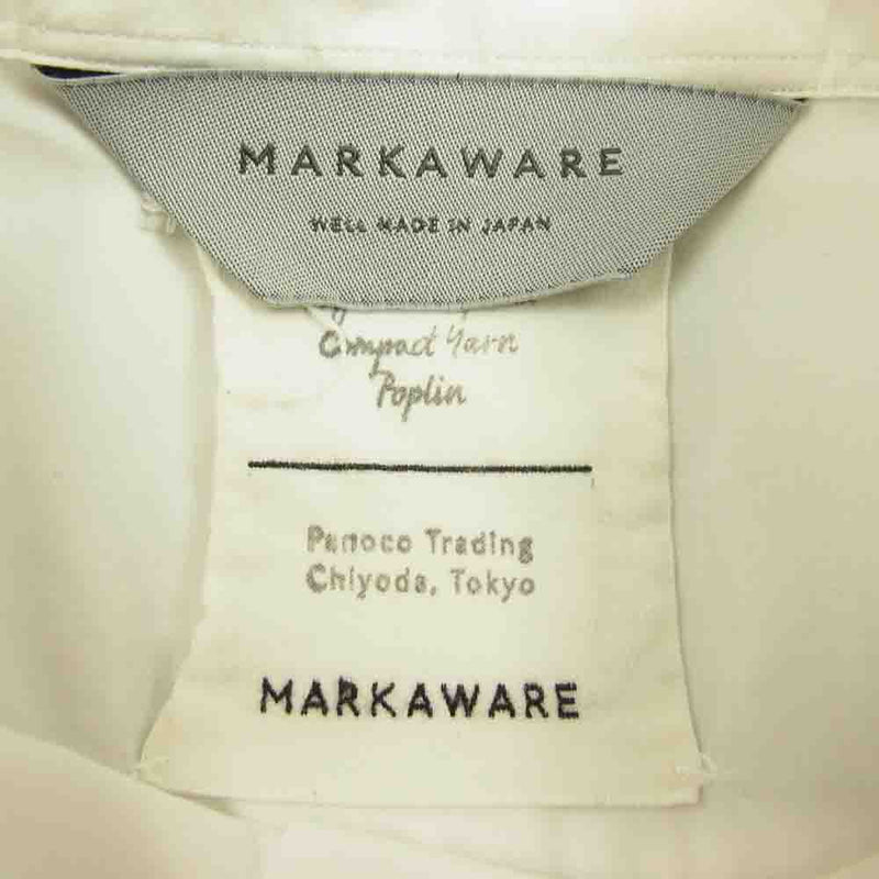 markaware マーカウェア 17AW A17C-18SH02C REGULAR COLLAR SHIRTS COMFORT FIT レギュラー カラー コンフォート 長袖 シャツ ホワイト系 2【中古】