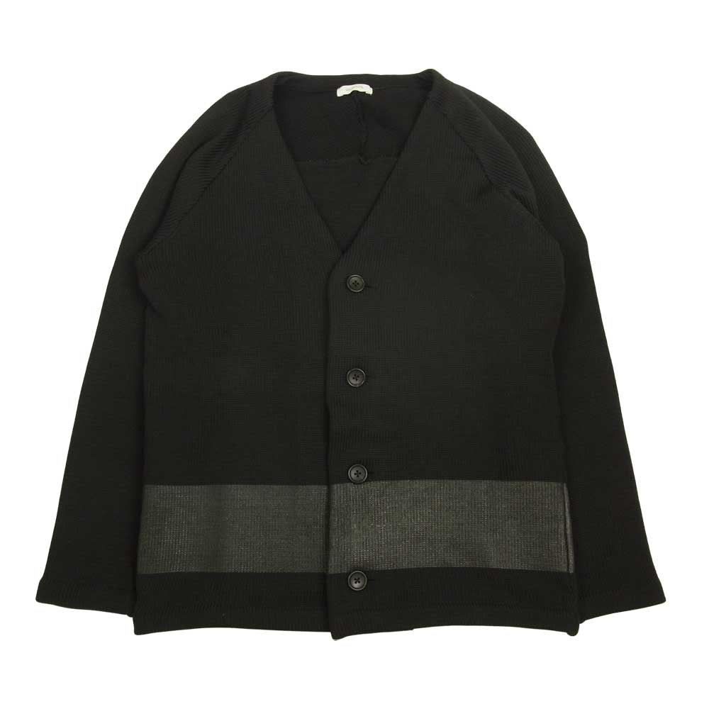 アンルート Poly Line Cardigan ポリエステル ライン カーディガン ブラック系 3【中古】